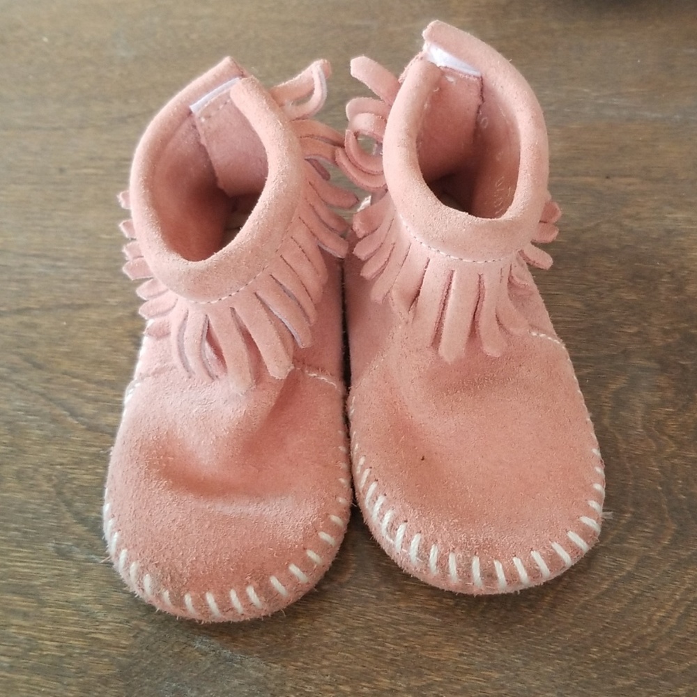 Pink moccasins